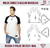 Molde camiseta Raglan Masculino 1087
