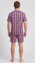 Pijama masculino 1/2 manga de suede- Ref: 1047 - comprar online