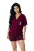 Baby doll de suede aberto- Ref: 066/14
