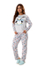 Pijama feminino flanelado sem bolso- Ref: 3009/17