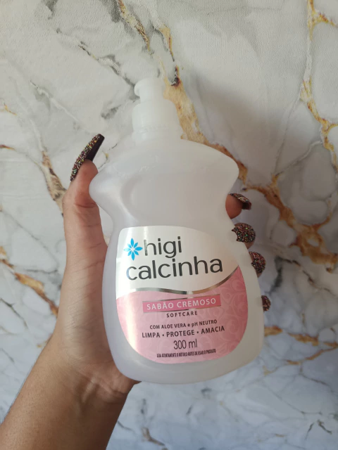 Higi Calcinha Softcare Sabão Cremoso para Higienização de peças Íntimas 300ml Daxx
