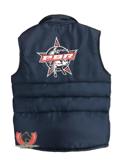 Colete Country Acolchoado Masculino Dupla Face Pbr e Mangalarga Marchador C3 - Estação do Cowboy