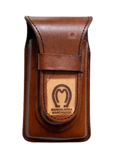 Bainha de Couro para Canivete e Celular Mangalarga Marchador C19 - comprar online