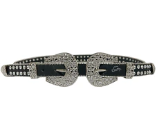 Cinto Feminino Strass Duas Fivelas JC20 - Estação do Cowboy