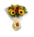 Ramalhete com 5 rosas e 5 Girassóis S6665