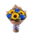 Ramalhete com 3 Rosas Azuis e 3 Girassóis S7305