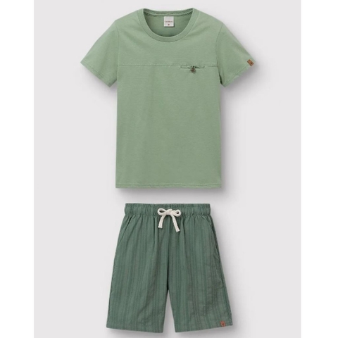 Conjunto Carinhoso Bermuda Texturizada