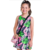 Vestidos Estampa Rotativa Folhagens
