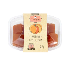 Doce de abóbora cristalizada em pedaços artesanal 