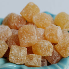 Talo de abacaxi cristalizado 300g ou 450g - Mazé Doces Artesanais do Brasil
