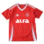 Camisa Internacional I 2025/26 masculina oficial, cor vermelha, escudo retrô dos anos 70, gola V branca com detalhes circulares, três listras brancas da Adidas nos ombros, recortes laterais brancos, detalhe "1975" na nuca, sem patrocínios, calção e meiões
