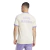 Camisa Real Madrid 2025 Originals Tee, na cor branca com detalhes lilás. Modelo casual e retrô, com logo Adidas Originals e corte moderno. Feita com algodão macio e materiais sustentáveis, garantindo conforto e responsabilidade ambiental. Ideal para torce