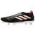 Chuteira Adidas Copa Pure+ FG preta/Core Black/Zero Met./Team Shock Pink - Desempenho, elegância e conforto. Ajuste perfeito com Fusionskin, estabilidade Torsion Frame. Escolha dos campeões: Ilkay Gundogan, Bernardo Silva, Melanie Leupolz.