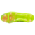 Imagem da Chuteira Adidas Predator 24 Foldover Tongue FG do Mystic Victory Pack nas cores verde, azul e rosa. O cabedal HybridTouch com lâminas Strikeskin oferece adesão superior à bola, enquanto a língua Foldover e o colar Primeknit garantem ajuste confo