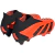 Chuteira Adidas Predator Accuracy+ FG Heatspawn Laranja e Preta com design moderno e detalhes em preto. A tecnologia Demonskin na parte superior garante controle de bola superior, enquanto a zona de chute Demonscale oferece potência e precisão inigualávei