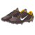 Imagem da Nike Mercurial Vapor 1 Elite FG Remake edição especial CR7, nas cores marrom, dourado e branco. A chuteira possui o cabedal FlyTouch+ que proporciona ajuste perfeito e controle de bola superior. A sola Air Zoom garante retorno de energia e a tra