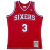 Regata Away Mitchell & Ness do Philadelphia 76ers da temporada 2002/03 em vermelho, branco e azul - Reviva o legado de Allen Iverson e Larry Brown com estilo | Tevo Sports