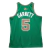 regata verde do Boston Celtics com o nome "Garnett" e o número "21" nas costas. A regata apresenta os logotipos clássicos da equipe e da Mitchell & Ness, além dos detalhes em verde e branco característicos da temporada de 2007-2008.