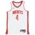 Regata Association Edition Houston Rockets Nike 2019/24 Branca e Vermelha - Uma peça de vestuário única que celebra as vitórias icônicas da equipe na NBA, incorporando estilo e tradição esportiva | Tevo Sports