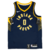 Regata Icon Edition Indiana Pacers Nike 2017/25 em azul marinho e amarelo vibrante. Uma peça de moda esportiva que celebra a história vitoriosa da equipe de basquete.