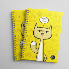 Caderno Pautado A5 Capa Dura 160 Páginas - Wire-o - Vou Ficar te Julgando - Cães e Gatos - loja online