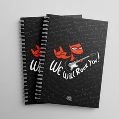 Caderno Pautado A5 Capa Dura 160 Páginas - Wire-o - Luci Rock - Um Sábado Qualquer - loja online