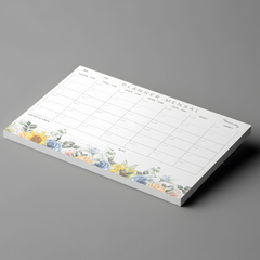 Bloco Planner Mensal Floral 50 folhas tamanho A4 - loja online
