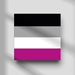 Quadro Decorativo - Bandeiras - Assexual na internet