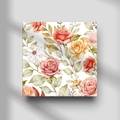 Quadro Decorativo - Floral - Old School na internet