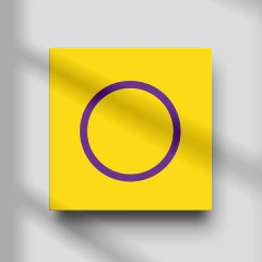 Quadro Decorativo - Bandeiras - Intersexual na internet