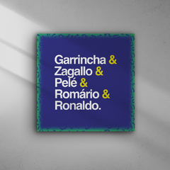 Quadro Decorativo Copa do Mundo - Jogadores - 20x20cm - comprar online