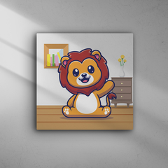 Quadro Decorativo Pet infantil - Leão - 20x20cm - comprar online