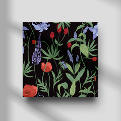 Quadro Decorativo - Floral - Preto e verde na internet
