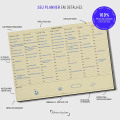 Bloco Planner Semanal com Horário 50 folhas tamanho A4 Papel Pólen - comprar online
