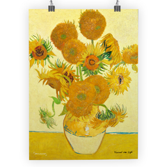 Pôster Os Girassóis de Van Gogh - Tamanho A3