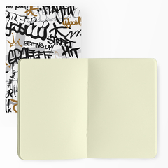 Cadernos Kit Protesto com 3 unidades - Capa Flexível com Toque Aveludado, 80 Páginas cada, 20x14cm