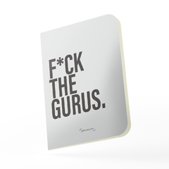 Caderno F*ck the Gurus Capa Flexível Toque Aveludado 80 Páginas 20x14cm - Fábrica de Pôster