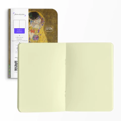Caderno "O Beijo" de Gustav Klimt Capa Flexível Toque Aveludado 80 Páginas 20x14cm na internet