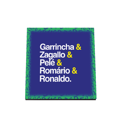 Quadro Decorativo Copa do Mundo - Jogadores - 20x20cm