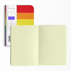 Caderno "Bandeira LGBTQIA+" Capa Flexível com Toque Aveludado, 80 Páginas, 20x14cm - Fábrica de Pôster