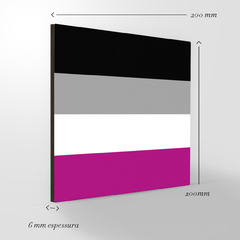 Quadro Decorativo - Bandeiras - Assexual - Fábrica de Pôster