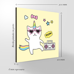 Quadro Decorativo - Infantil - 2D Gato amarelo na internet