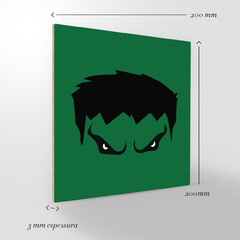 Quadro Decorativo Super herói - Hulk - 20x20cm na internet