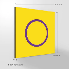 Quadro Decorativo - Bandeiras - Intersexual - Fábrica de Pôster