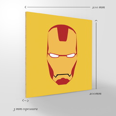 Quadro Decorativo Super herói - Homen de ferro - 20x20cm na internet