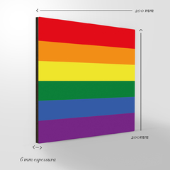 Quadro Decorativo - Bandeiras - LGBTQIA+ - Fábrica de Pôster