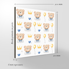 Quadro Decorativo - Infantil - Aquarela Pattern Urso - comprar online