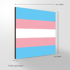 Quadro Decorativo - Bandeiras - Transexual - Fábrica de Pôster