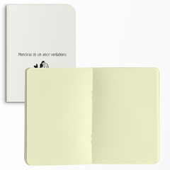 Caderno sem Pauta A5 Capa Flexível 80 Páginas 20x14cm - Dia dos Namorados - Memórias de um Amor - Fábrica de Pôster