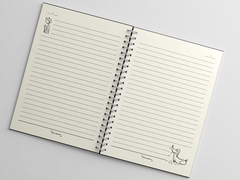 Caderno Pautado A5 Capa Dura 160 Páginas - Wire-o - Vou Ficar te Julgando - Cães e Gatos na internet